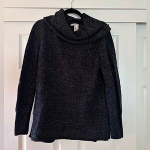 DKNY Jeans Heather Gray Cowl Neck Sweater